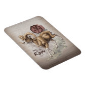 Magnet Flexible Année chinoise du zodiaque de l'art bélier (Côté Droit)
