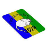 Magnet Flexible Année de la souris Rat 2020 avec texte (Côté Droit)