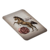 Magnet Flexible Année du Cheval Chinois Zodiac Animal Art (Côté Droit)