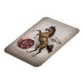 Magnet Flexible Année du Cheval Chinois Zodiac Animal Art (Côté Gauche)