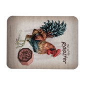 Magnet Flexible Année du coq chinois Zodiac Art (Horizontal)