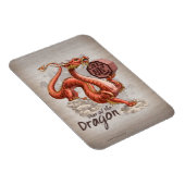 Magnet Flexible Année du Dragon Zodiac chinois Art (Côté Droit)