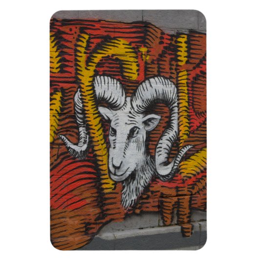 Magnet Flexible Année du Graffiti de mouton de chèvre (Vertical)