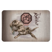 Magnet Flexible Année du lapin Zodiac chinois Art (Horizontal)