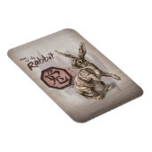 Magnet Flexible Année du lapin Zodiac chinois Art (Côté Droit)