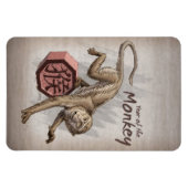 Magnet Flexible Année du singe Zodiaque chinois (Horizontal)