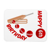Magnet Flexible Anniversaire de enfant de chaume et de balle de cr (Horizontal)