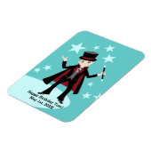 Magnet Flexible Anniversaire de enfant magicien (Côté Gauche)