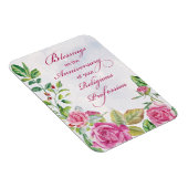 Magnet Flexible Anniversaire de la profession religieuse Roses ros (Côté Droit)