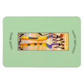 Magnet Flexible Anniversaire de l'Art Africain Awesome Danse (Horizontal)