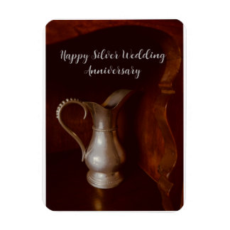 Magnet Flexible Anniversaire Mariage d'argent 25 ans félicitations