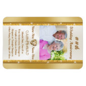 Magnet Flexible Anniversaire personnalisé, Fête Faveurs avec photo (Horizontal)