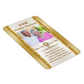 Magnet Flexible Anniversaire personnalisé, Fête Faveurs avec photo (Côté Droit)