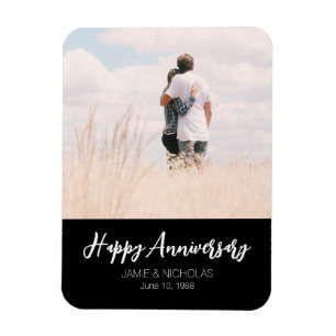 Magnet Flexible Anniversaire personnalisé photo moderne mariage él