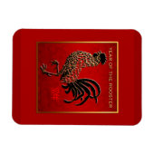 Magnet Flexible Anniversaire zodiaque de l'année du coq chinois PM (Horizontal)