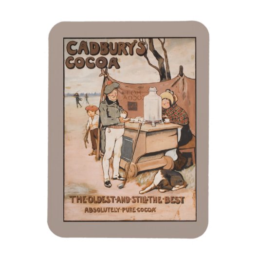 Magnet Flexible Annonce de cacao de Cadbury vintage (Vertical)