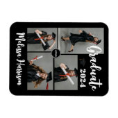 Magnet Flexible Annonce de Collage de Photo de Diplômé avec Logo d (Horizontal)