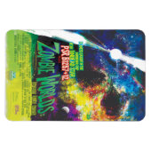 Magnet Flexible Annonce De Film D'Horreur Sci-Fi, Mondes Zombie (Horizontal)
