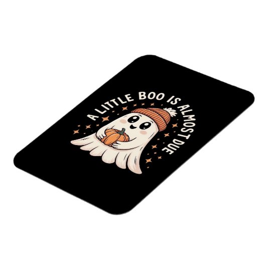 Magnet Flexible Annonce de grossesse Halloween mignonne (Côté Gauche)