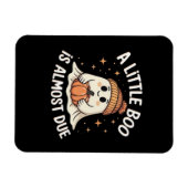 Magnet Flexible Annonce de grossesse Halloween mignonne (Horizontal)