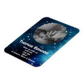 Magnet Flexible Annonce de naissance Céleste Bleu Profond Espace (Côté Gauche)