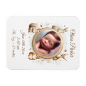 Magnet Flexible Annonce de naissance d'animaux de la forêt, Photo (Horizontal)