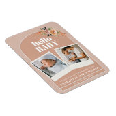 Magnet Flexible Annonce de naissance de bébé Hello (Côté Droit)
