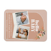 Magnet Flexible Annonce de naissance de bébé Hello (Horizontal)