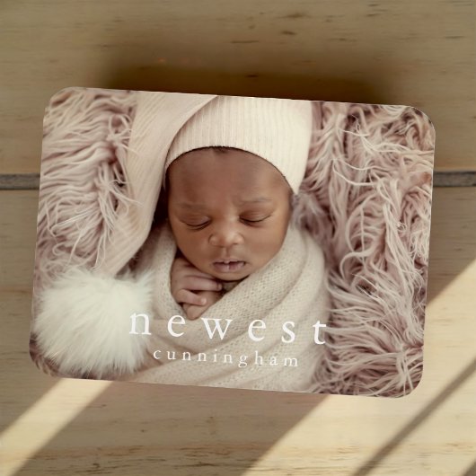 Magnet Flexible Annonce de naissance de bébé, nouveau membre de la