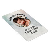 Magnet Flexible Annonce de naissance de bébé personnalisée à l'aqu (Côté Droit)