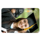Magnet Flexible Annonce de remise de diplôme Nom personnalisable É (Horizontal)