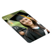 Magnet Flexible Annonce de remise de diplôme Nom personnalisable É (Côté Droit)
