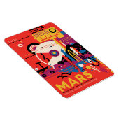 Magnet Flexible Annonce de voyage Sci-Fi, Planète Mars (Côté Droit)