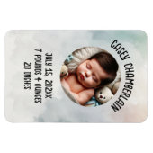 Magnet Flexible Annonce personnalisée de naissance de bébé photo p (Horizontal)