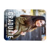 Magnet Flexible Annonce photo de remise de diplômes Moderne et Coo (Horizontal)