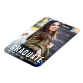 Magnet Flexible Annonce photo de remise de diplômes Moderne et Coo (Côté Gauche)