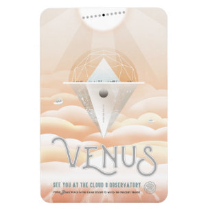 Magnet Flexible Annonce Voyage Sci-Fi, Planet Vénus