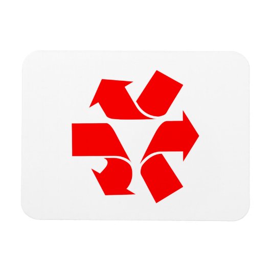 Magnet Flexible Annuler le recyclage du symbole (Horizontal)