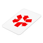 Magnet Flexible Annuler le recyclage du symbole (Côté Gauche)