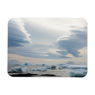 Magnet Flexible Antarctique. Brown Bluff. Nuages lenticulaires