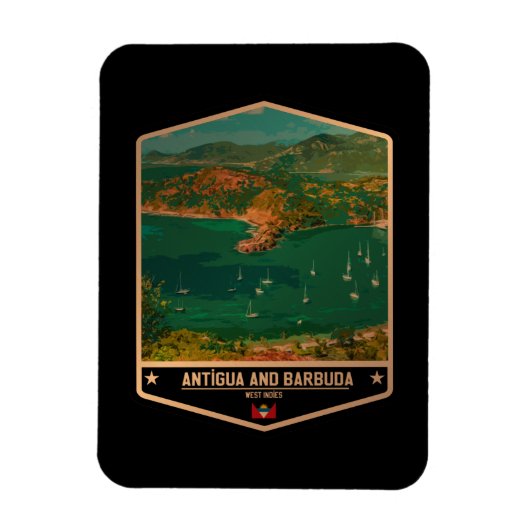 Magnet Flexible Antigua-et-Barbuda (Vertical)