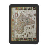 Magnet Flexible Antique carte du Vieux Monde de l'Afrique, c. 1635 (Vertical)