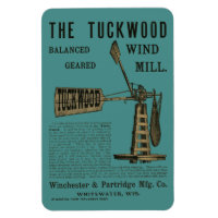 Antique Wind Mill The Tuckwood Whitewater Wis 1889