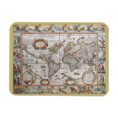 Magnet Flexible Antique World Map aimant (Horizontal)