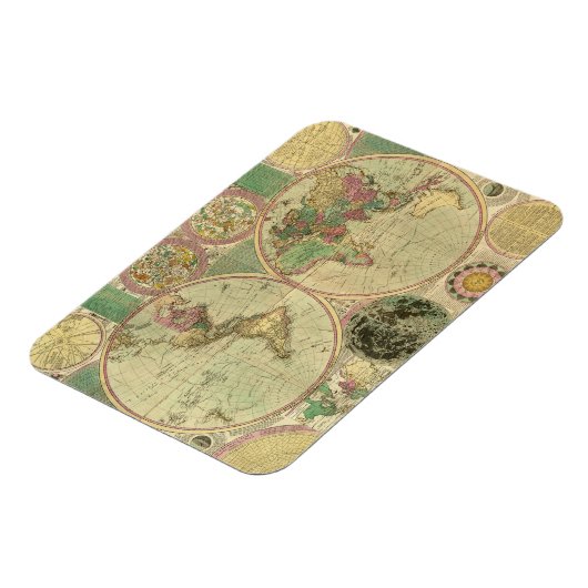 Magnet Flexible Antique World Map by Carington Bowles, environ 178 (Côté Gauche)