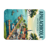 Magnet Flexible Apalachicola Floride (Horizontal)