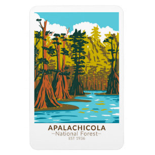 Magnet Flexible Apalachicola Forêt nationale de Baldcyprès