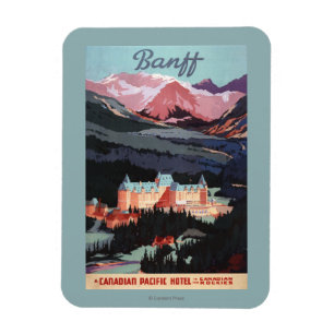 Magnet Flexible Aperçu de l'affiche de Fairmont Banff Springs