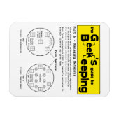 Magnet Flexible Apiculture geek (Réseaux) - Amande (Horizontal)