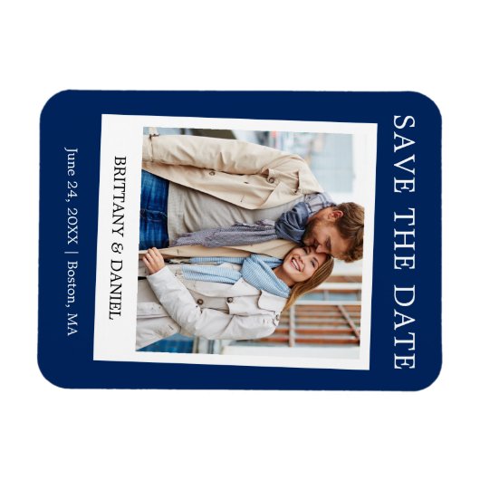 Magnet Flexible Appareil Photo Instantané Style Enregistrer La Dat (Horizontal)